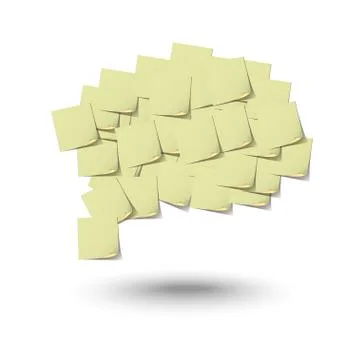 Abstract vector white speech bubbles set Stock Illustration