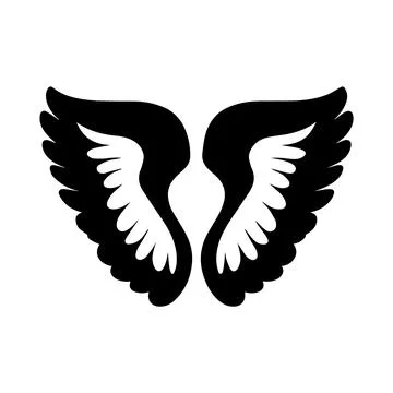 Abstract Vector Wings Icon or  Logo Design Template Stock Illustration