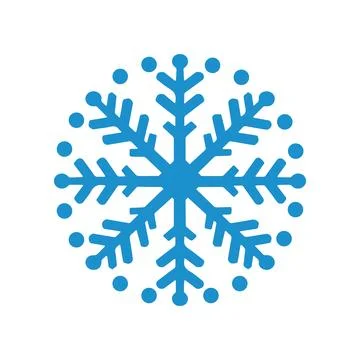 Abstract Vector Winter Snowflake Colorful Icon Design Template Stock Illustration