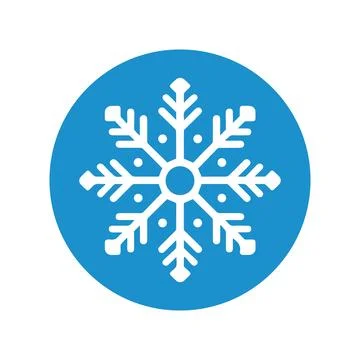 Abstract Vector Winter Snowflake Colorful Icon Design Template Stock Illustration