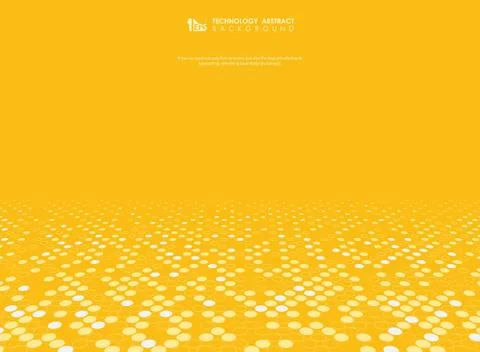 Abstract vector yellow background with halftone decoration. illustration Stock-Illustration