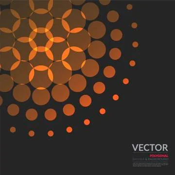 Abstract vector yellow design rounds Stock Illustration