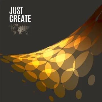 Abstract vector yellow design rounds Stock-Illustration