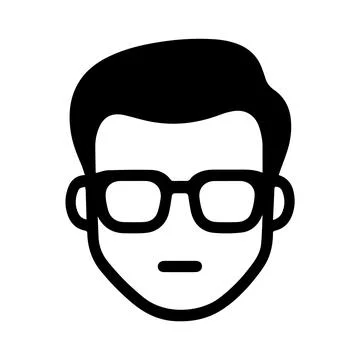 Abstract Vector Young Boy or Person Icon or Logo Design Template Stock Illustration