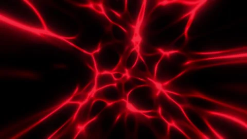 Abstract Veins of Red on Black Stock Footage 276479052