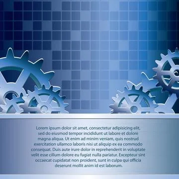 Abstract vektor gear background Stock Illustration