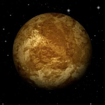 Abstract venus planet generated texture background Stock Illustration