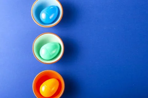 An abstract versatile customizable easter holiday concept. Flat lay image Stock Photos