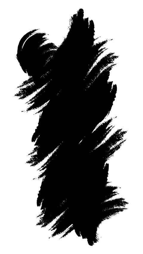 Abstract vertical background animation with black grunge brush hand drawn Stock Footage 317411762