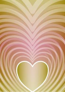 Abstract vertical background with heart shape in beautiful pastel gradient, Stock Illustration