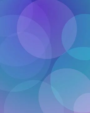 Abstract Vertical Background with Overlapping Blue and Purple Gradient Circ.. Stock Illustration