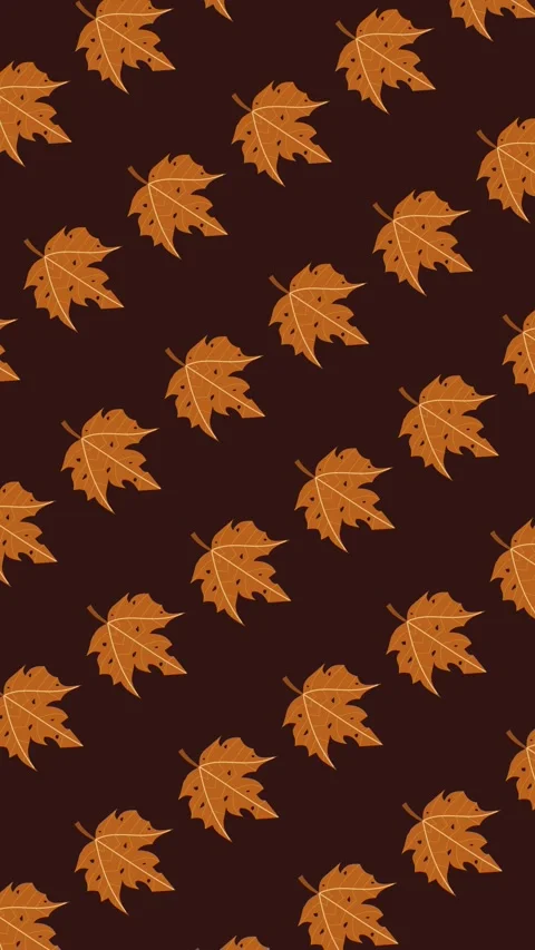 Abstract vertical background with seamless pattern of autumn maple leaves Stock Footage 325878076