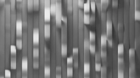 Abstract Vertical Bar Looping Animation in Grayscale Stock Footage 314170243