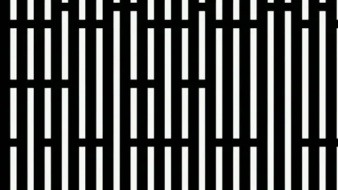 Abstract vertical bar pattern background with seamless loop, hand drawn dig.. Stock Footage 341429239