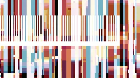 Abstract vertical bars and blocks shifting across full screen background an.. Видео 342046273