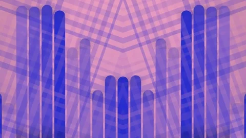 Abstract vertical bars and plaid pattern, purple and blue colors, graphic design Vidéo 330929158