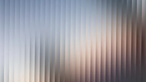 Abstract vertical blinds with soft gradient light and shadow play Stock Footage 335430643