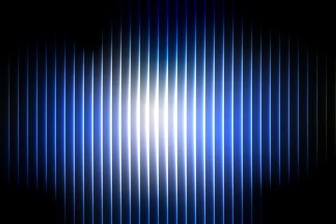 Abstract vertical blue and white light streaks on black background vector Stock Illustration