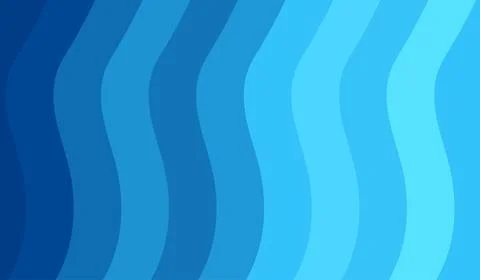 Abstract vertical blue wave stripes background design, gradient color Ilustração Stock