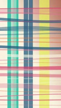 Abstract vertical color bar pattern in soft pastel hues, featuring intersec.. Illustrazione stock