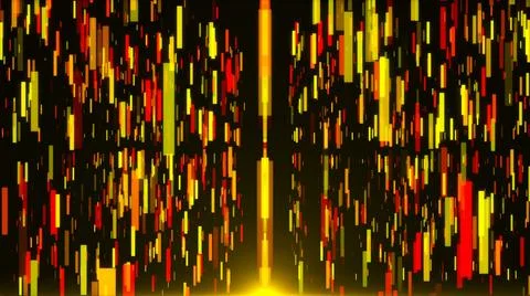 Abstract vertical colored stripes are in space - abstraction of data Stock Illustration