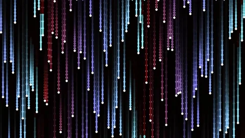 Abstract vertical colorful falling rain streaks background effect for digit.. Stock Footage 340380631