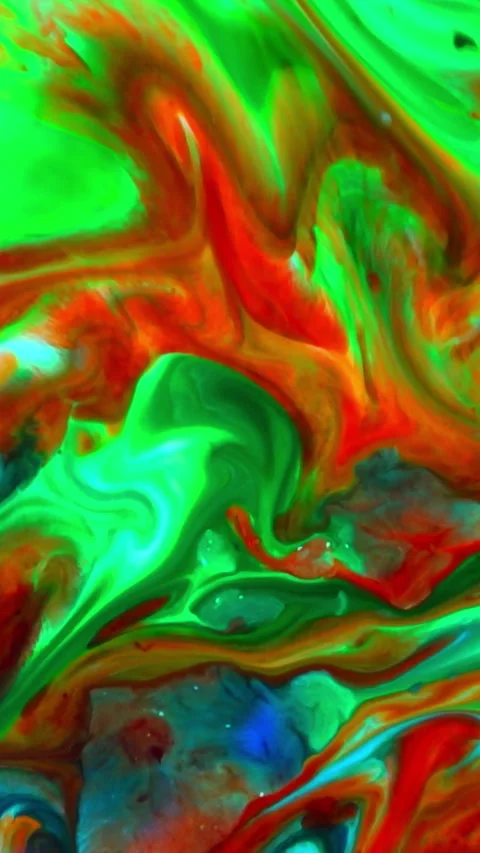 Abstract Vertical Colorful Imaginary Paint Spreads Background 11 Stock Footage 306267713