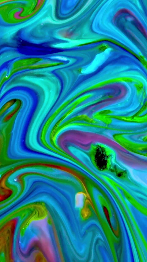 Abstract Vertical Colorful Imaginary Paint Spreads Background 15 Stock Footage 306267973