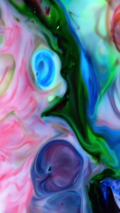 Abstract Vertical Colorful Imaginary Paint Spreads Background 17 Stock Footage 306268289