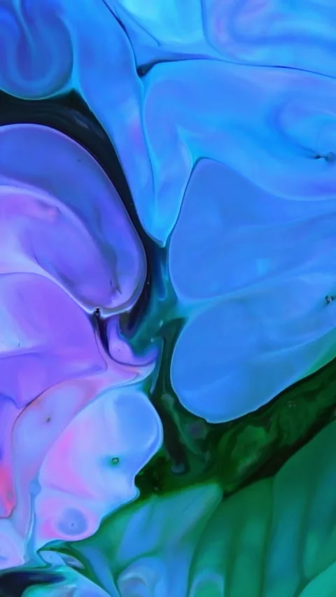 Abstract Vertical Colorful Imaginary Paint Spreads Background 24 Stock Footage 306268841