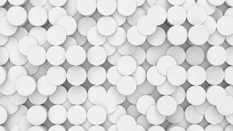 Abstract vertical cylinders geometric surface clean 4k minimal background Vídeo Stock 217453535