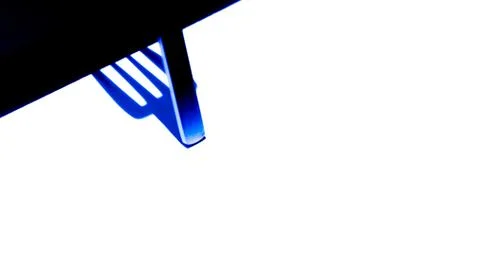 Abstract of vertical dinner fork Stock Photos