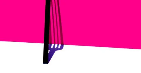 Abstract of vertical dinner fork Stock Photos