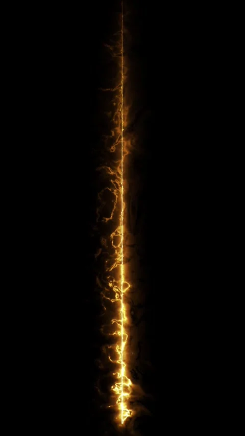 Abstract vertical energy line with dynamic electrical discharge effect anim.. Stock Footage 337711002