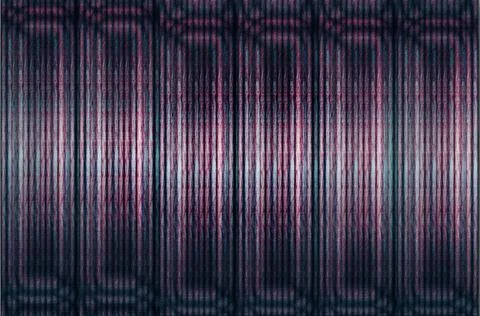 Abstract vertical fabric texture with striped curtain-like pattern, dark mo.. Stockillustratie