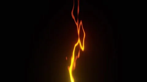 Abstract Vertical Fire Light Animation. Glowing Fire Heat Effect. 4K Stock Footage 315503869
