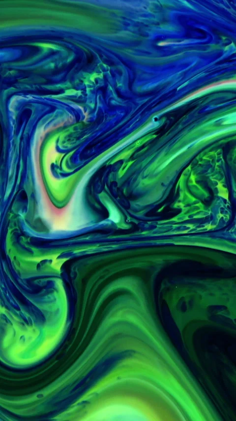 Abstract Vertical Fluid Shapes Mix and Spreads in Harmony Background 12 Stock Footage 306274462