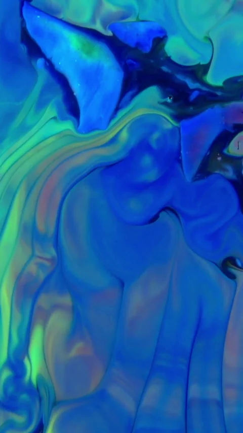 Abstract Vertical Fluid Shapes Mix and Spreads in Harmony Background 19 Stock Footage 306275817
