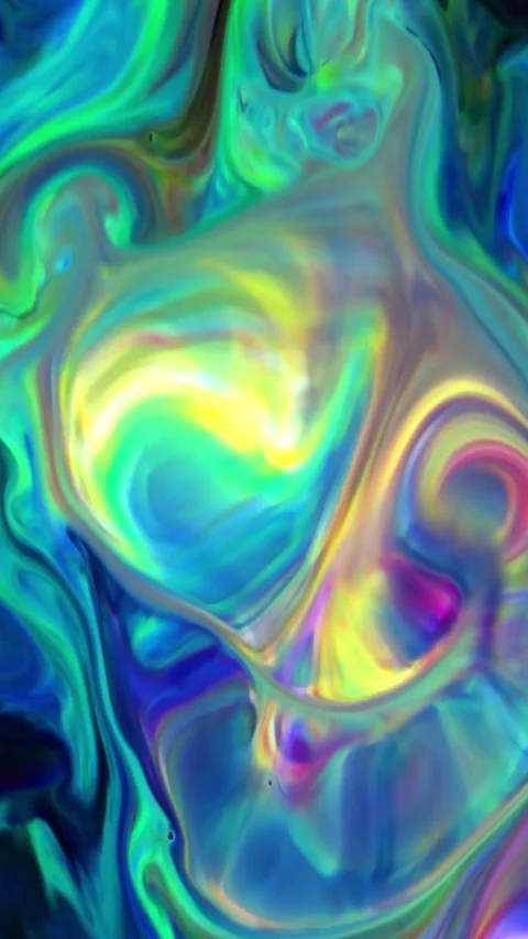 Abstract Vertical Fluid Shapes Mix and Spreads in Harmony Background 27 Stock Footage 306277165