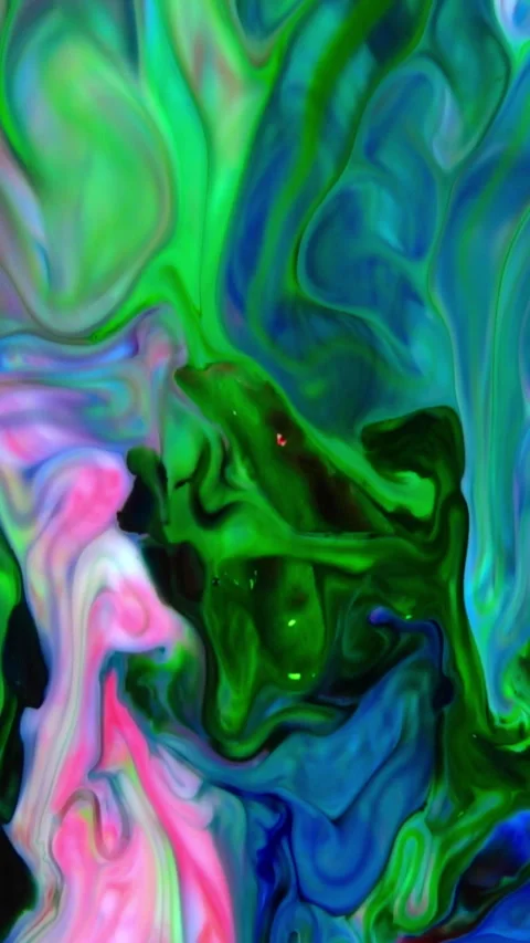 Abstract Vertical Fluid Shapes Mix and Spreads in Harmony Background 28 Stock Footage 306277250