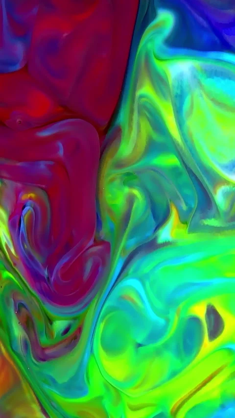 Abstract Vertical Fluid Shapes Mix and Spreads in Harmony Background 31 Stock Footage 306277528