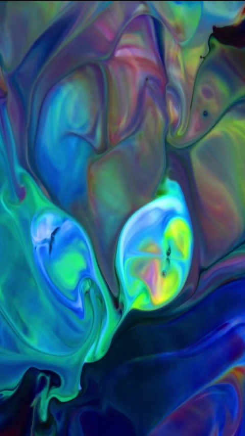 Abstract Vertical Fluid Shapes Mix and Spreads in Harmony Background 34 Stock Footage 306278352