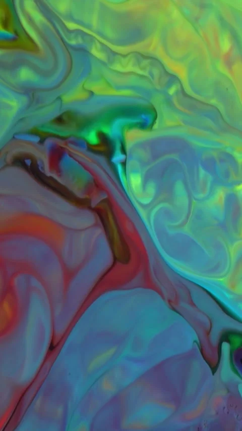Abstract Vertical Fluid Shapes Mix and Spreads in Harmony Background 42 Stock Footage 306279643