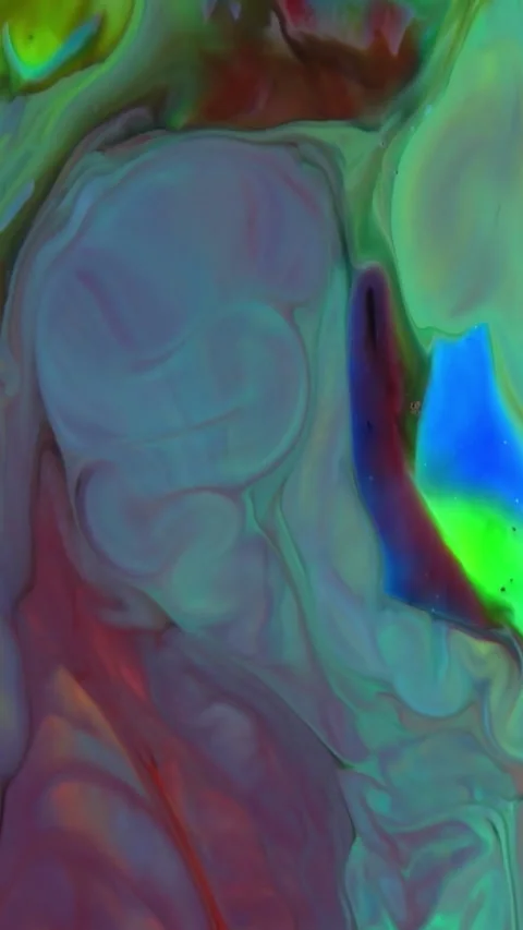 Abstract Vertical Fluid Shapes Mix and Spreads in Harmony Background 43 Stock Footage 306279909