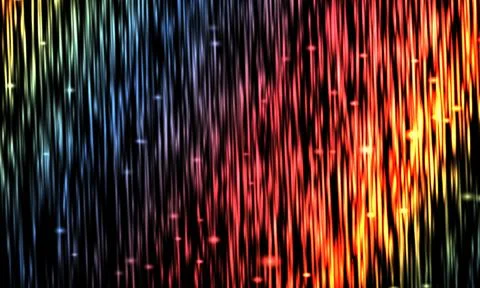 Abstract vertical glowing light streaks on black background. colorful pattern. Stock Illustration