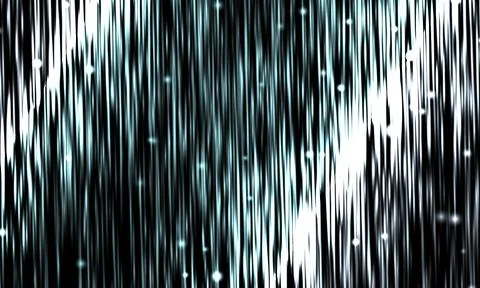 Abstract vertical glowing light streaks on black background. shiny light. Stock Illustration