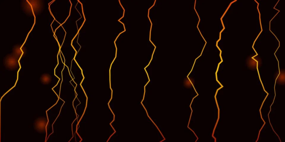 Abstract vertical glowing neon light lines on black background イラスト素材