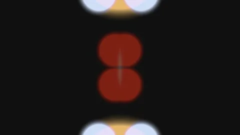 Abstract Vertical Glowing Orbs on Black Background Stock Footage 332787694
