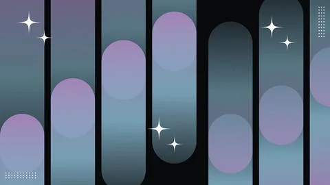 Abstract Vertical Gradient Pillars Cosmic Star Background. Vector Illustratio Stock Illustration