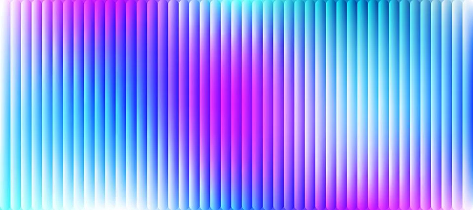 Abstract Vertical Gradient Stripes Background. Ripple Glass Effect Template Stock Illustration